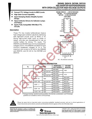 SN7406D datasheet  